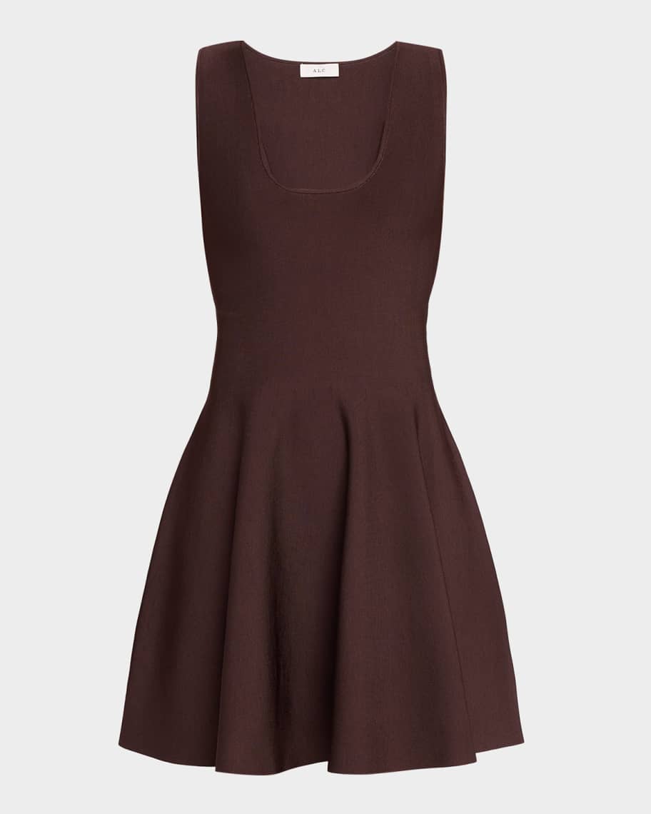 A.L.C. Sera Knit Fit-&-Flare Mini Dress | Neiman Marcus