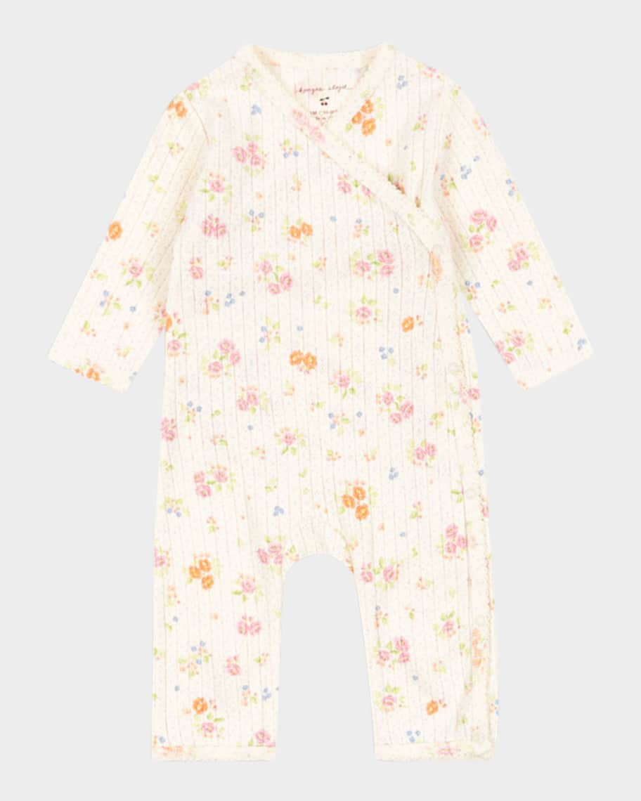 Konges Slojd Minnie Floral Cotton One-Piece Coverall, Size Preemie