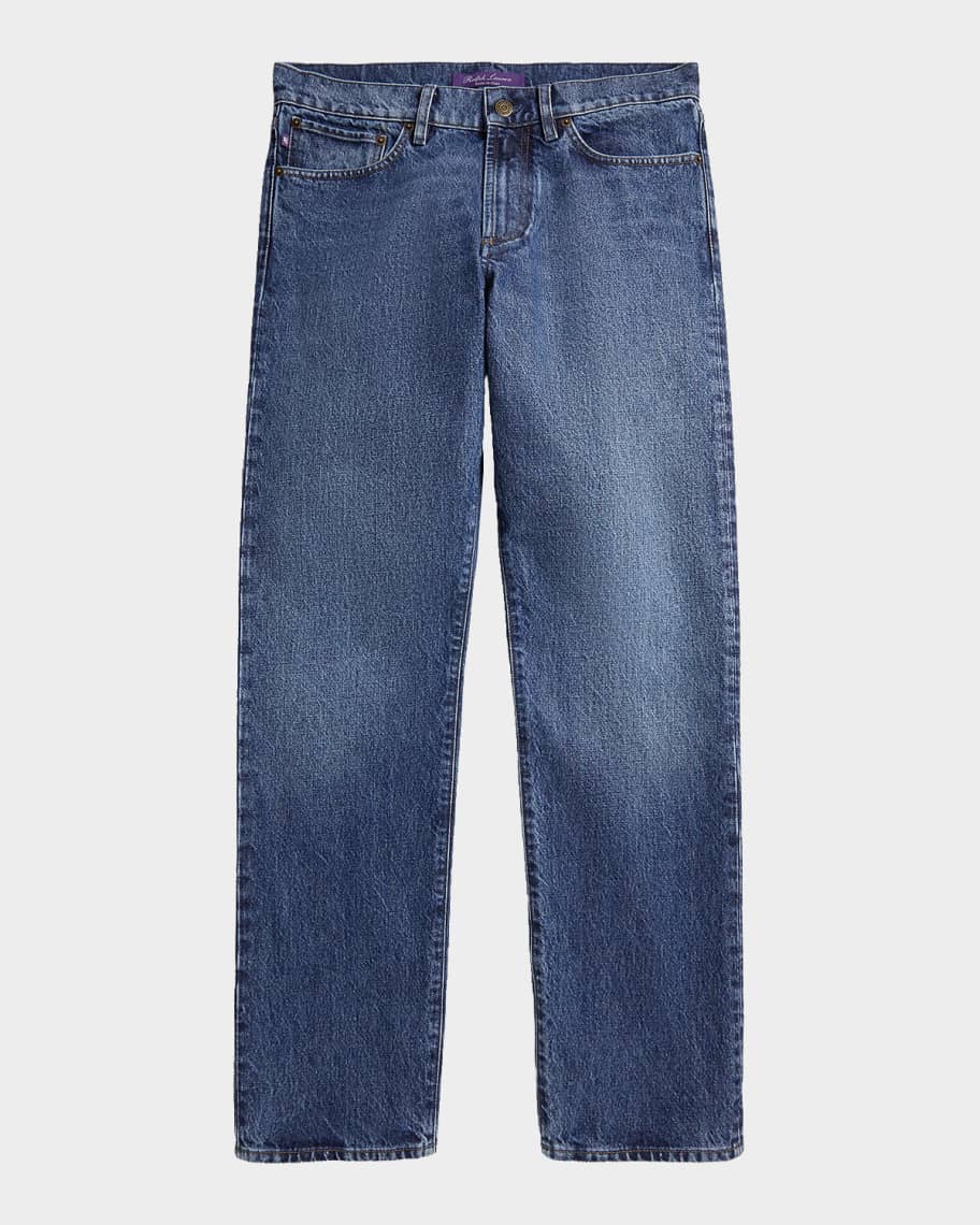 Polo Ralph Lauren Men's Italian Denim Straight-Fit Jeans | Neiman