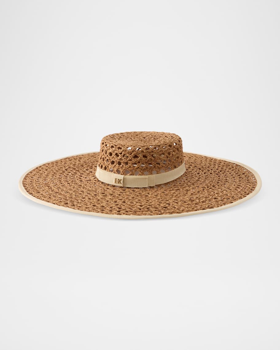 Helen Kaminski Kavya Raffia Lace Sun Hat | Neiman Marcus