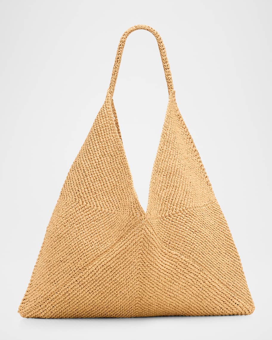 A.L.C. Sid Raffia Shoulder Bag | Neiman Marcus