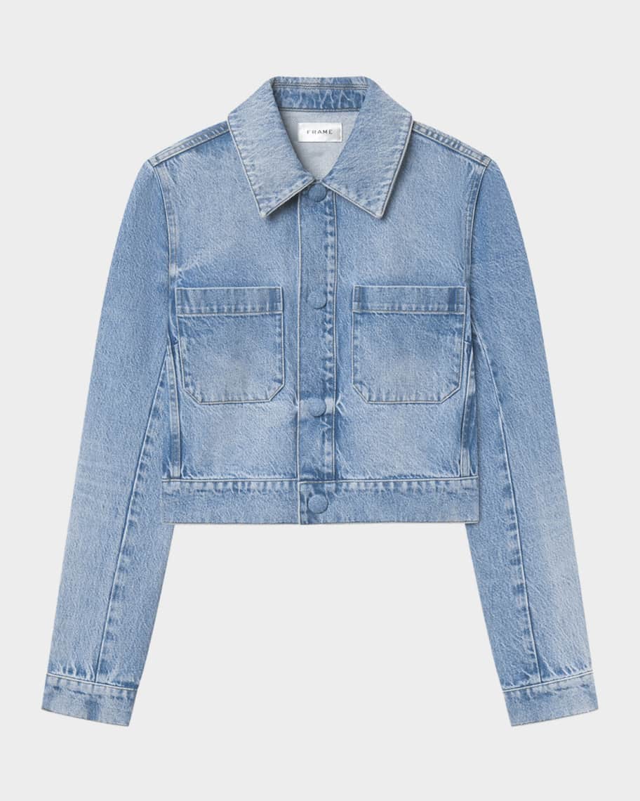 FRAME The Small Denim Jacket | Neiman Marcus