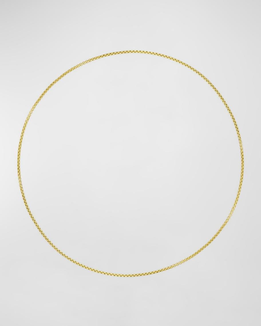 David Yurman Baby Box Chain Necklace in 18K Gold/1.7mm | Neiman Marcus