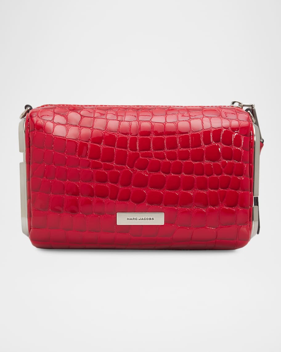 Marc Jacobs "GRIND" レザー ショルダークロスボディ NWT Marc Jacobs Croc Print Leather Micro MINI GRIND Crossbody