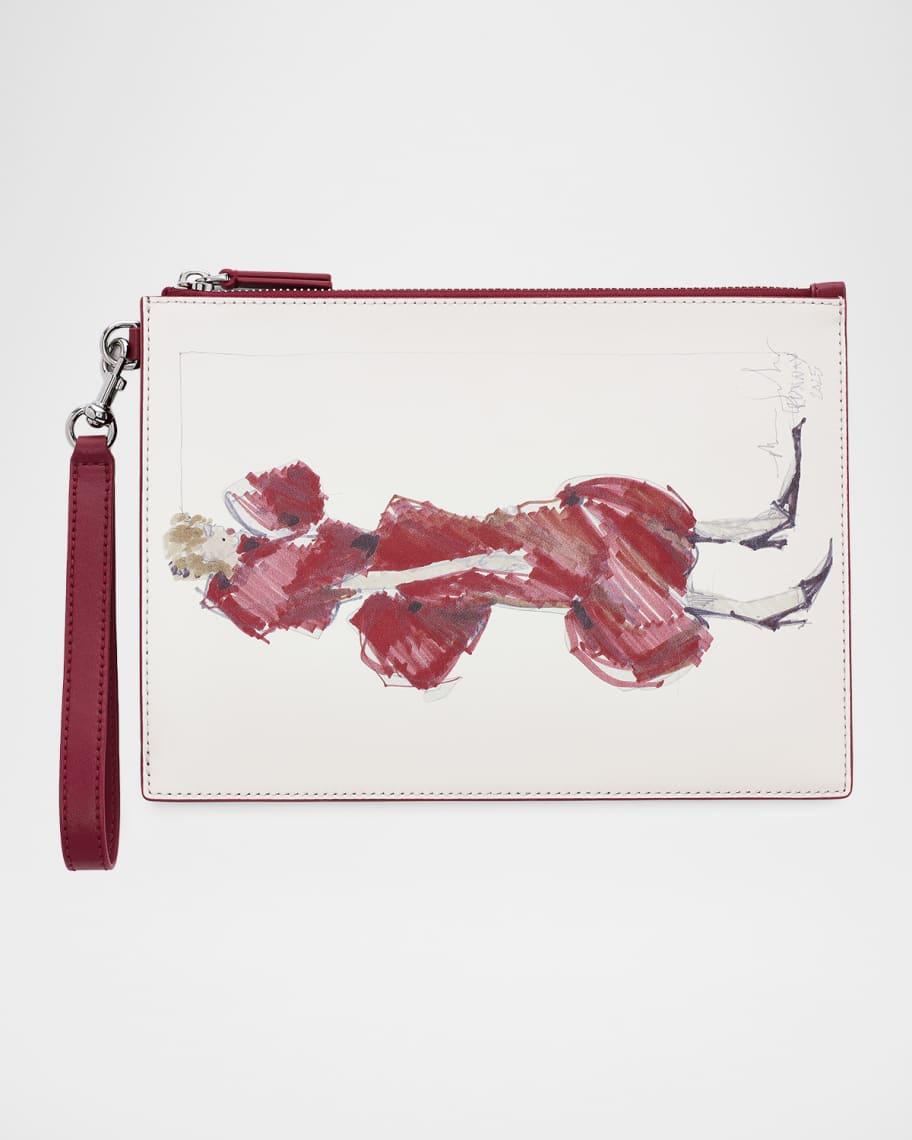 Marc Jacobs The Runway Illustration Wristlet Bag | Neiman Marcus
