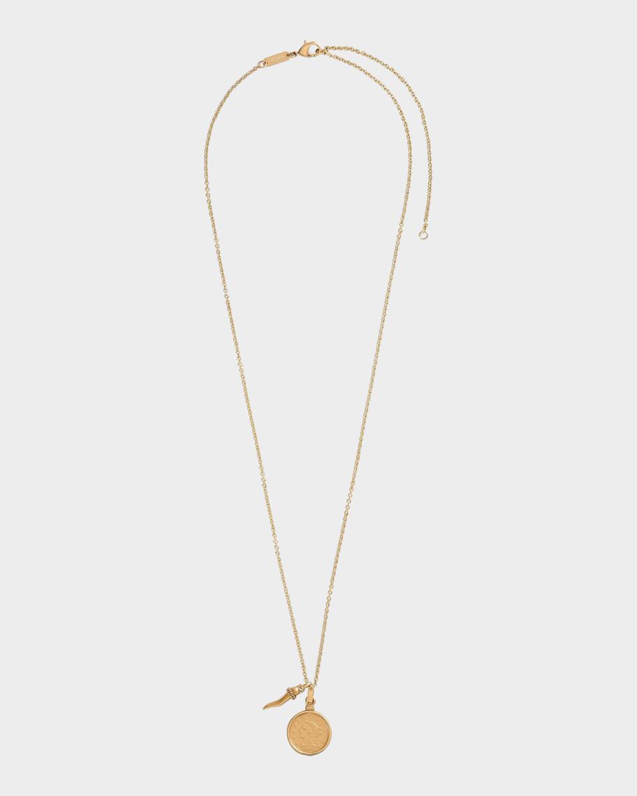 Dolce&Gabbana Coin Charm Necklace | Neiman Marcus