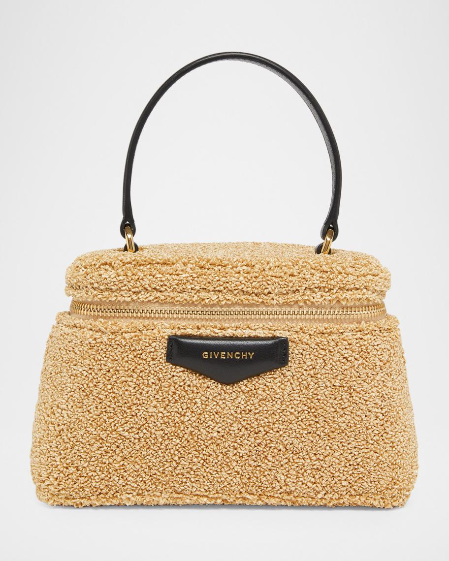 Givenchy Antigona Sponge Raffia Vanity Bag | Neiman Marcus