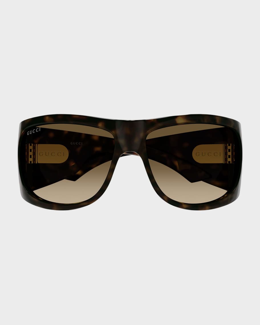 Gucci Double G 66mm Square Sunglasses | Neiman Marcus