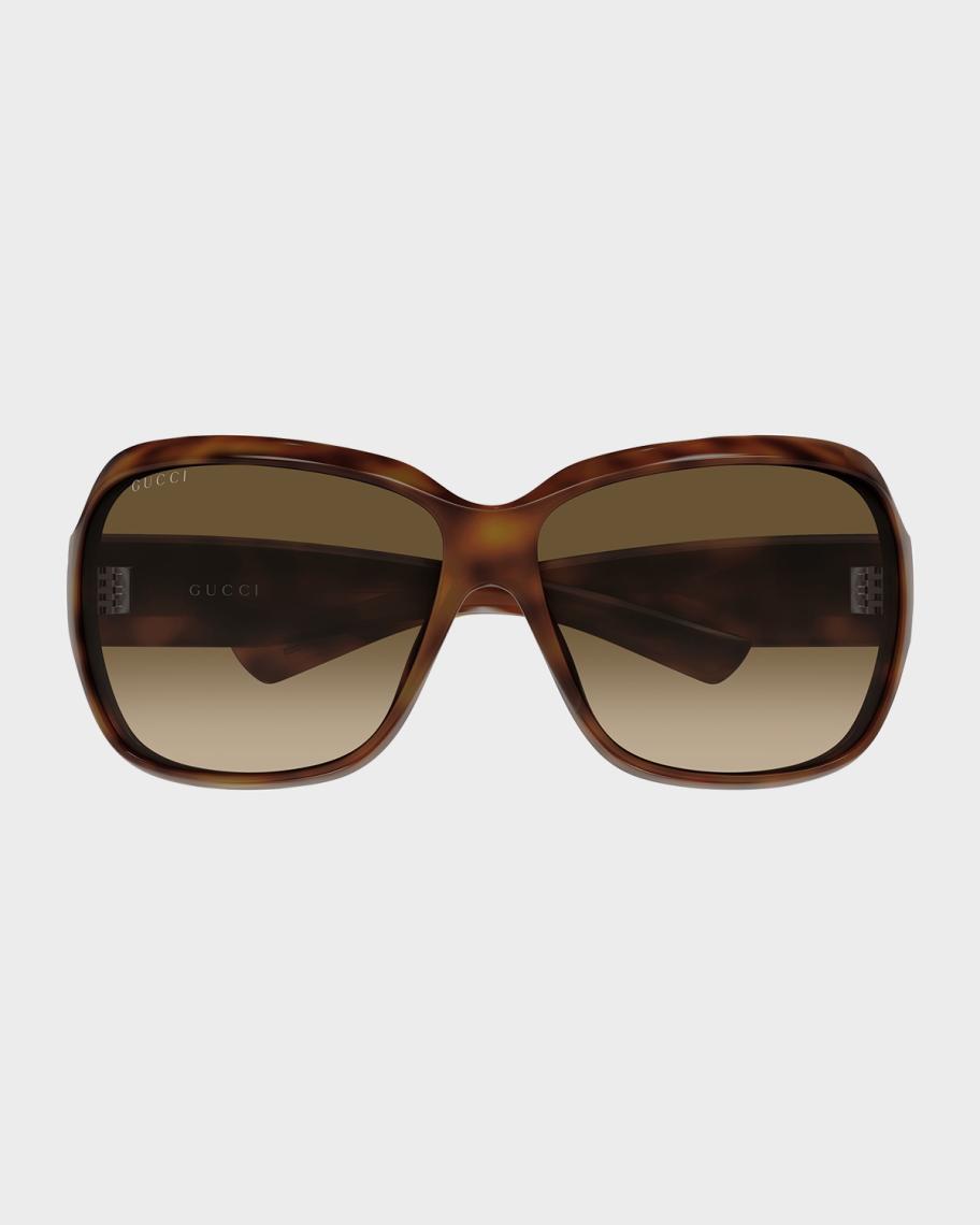Gucci Logo 70mm Square Sunglasses | Neiman Marcus