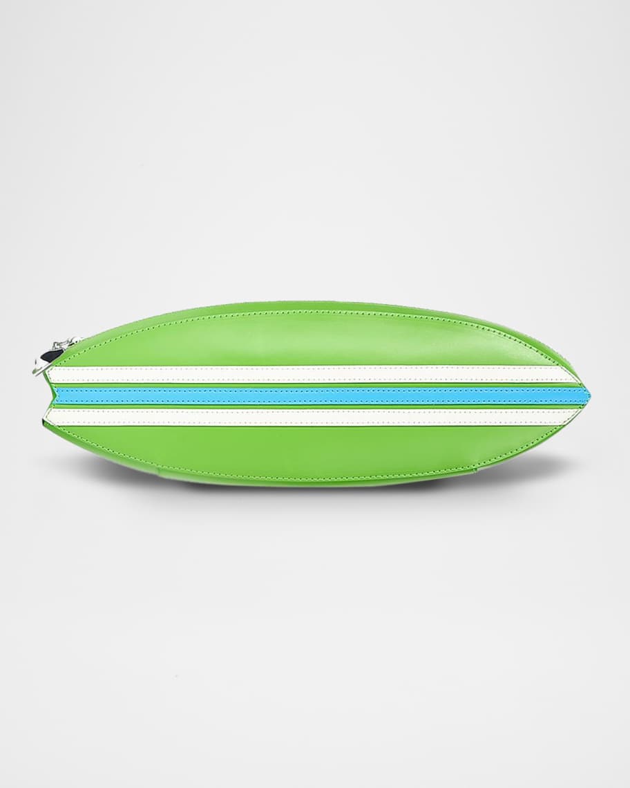 STAUD Leather Surfboard Clutch Bag | Neiman Marcus