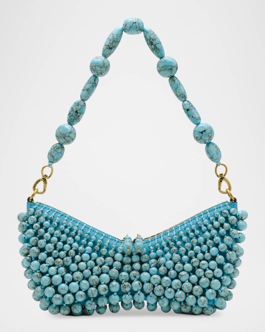 アパルトモン GIULIA MARESCA ジュリア マレスカ クラッチ バッグ Cult Gaia Mercier Faux Turquoise-Embellished Butterfly Clutch Bag