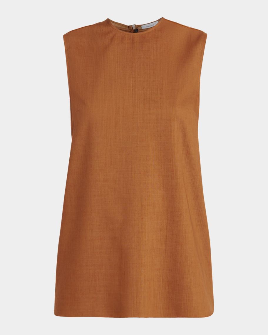 Ferragamo Sleeveless Wool Top | Neiman Marcus