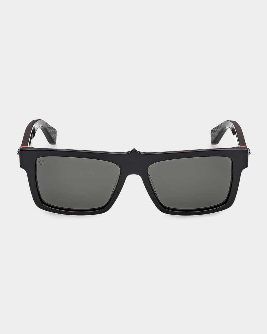 Christian Louboutin Men's Temple-Spike Acetate Rectangle