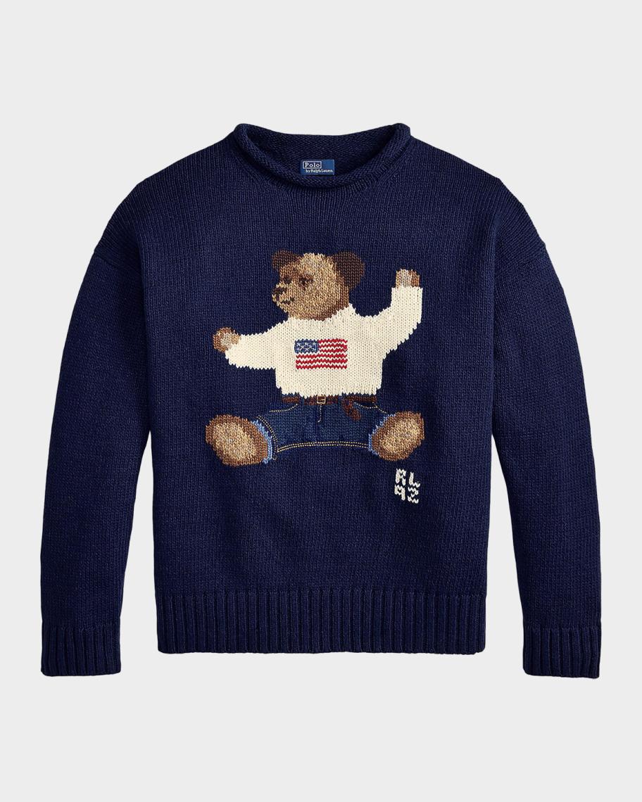 Polo Ralph Lauren Polo Bear Roll-Neck Sweater | Neiman Marcus