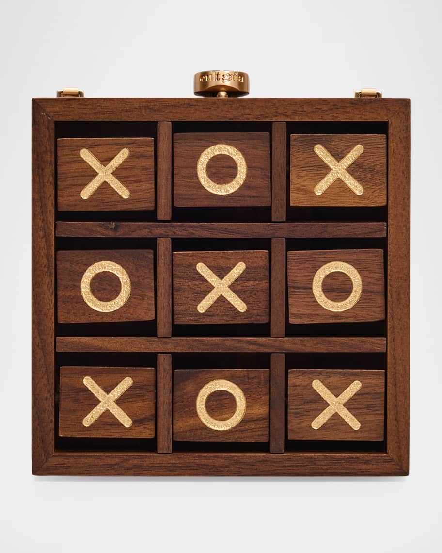 Cult Gaia Tic Tac Toe Wood Clutch Bag | Neiman Marcus