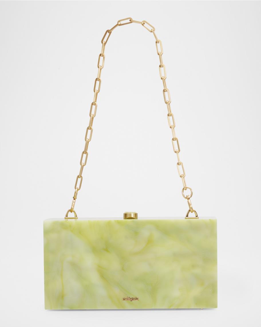 Cult Gaia The Backgammon Acrylic Board Game Clutch Bag | Neiman Marcus