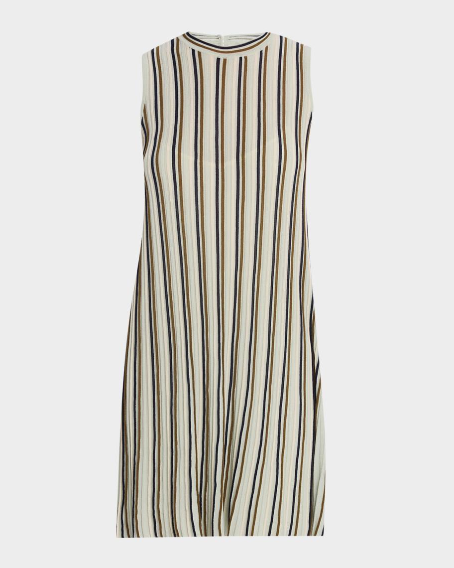 Rag & Bone Victoria Stripe Crewneck Mini Dress | Neiman Marcus