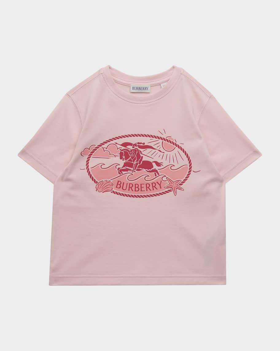 BURBERRY トップス　18M 86cm ボトムス　12M 80cm Burberry Girl's Knight Stamp Cotton T-Shirt, Size 4-14 | Neiman Marcus