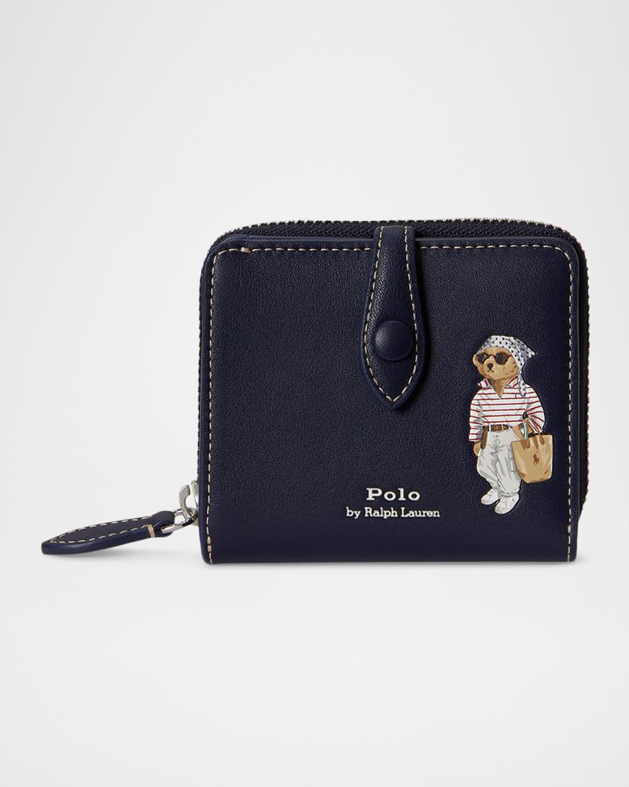 Polo Ralph Lauren Polo Bear Leather Wallet | Neiman Marcus