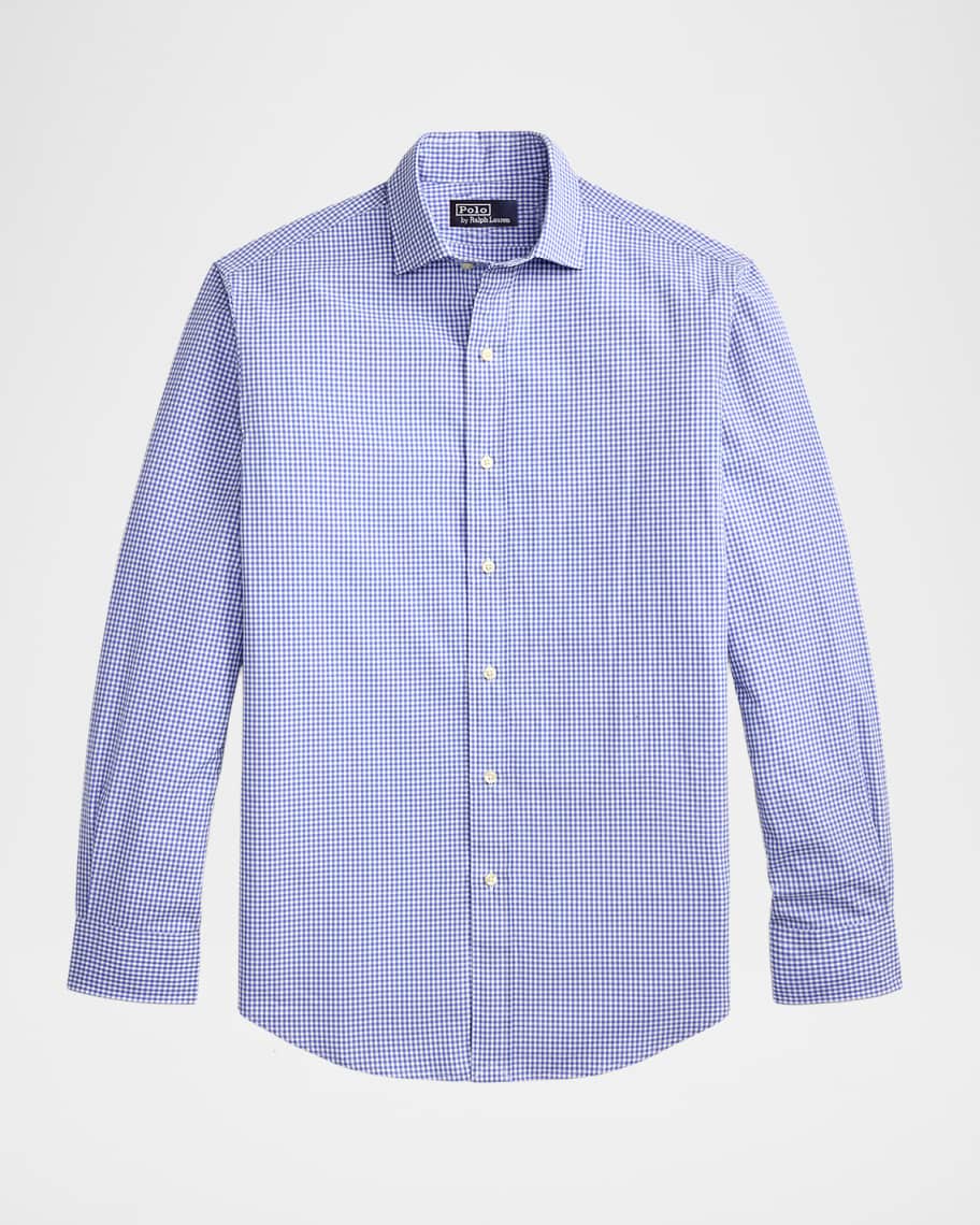 Polo Ralph Lauren Men's Cotton Poplin Woven Micro-Check Sport