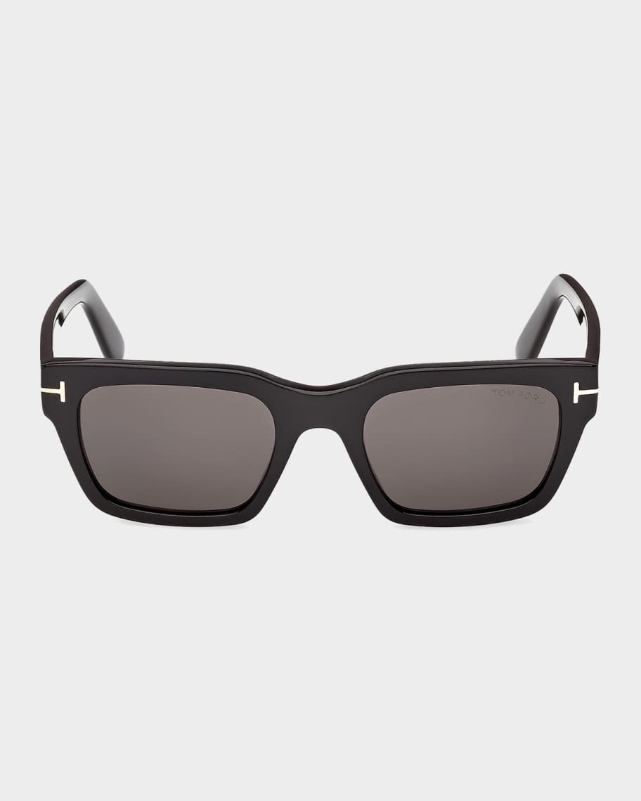 TOM FORD Men's Andy-02 Acetate Rectangle Sunglasses | Neiman Marcus