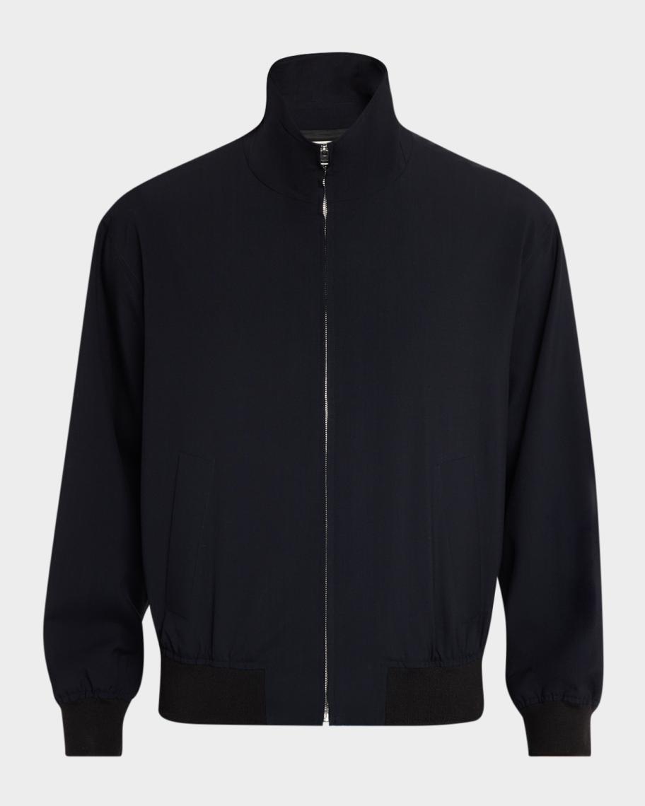 FRAME Men's Wool Full-Zip Blouson | Neiman Marcus