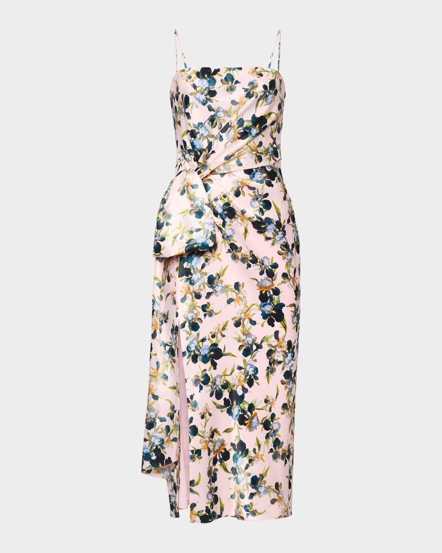 stevie may iris midi dress Trailing Iris Tilsa Dress 0 / Rosy Cloud Multi