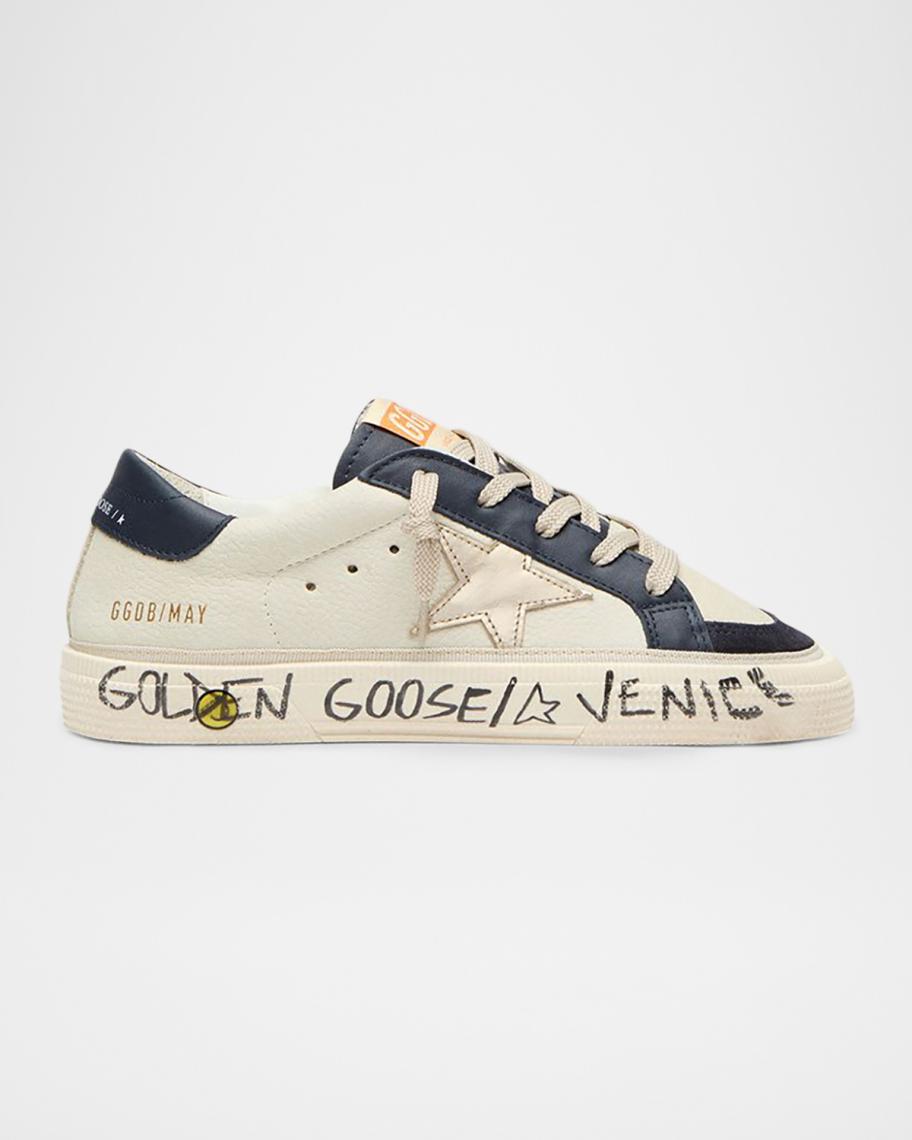 Golden Goose Kid's Stardan Nubuck Leather Sneakers, Kids | Neiman