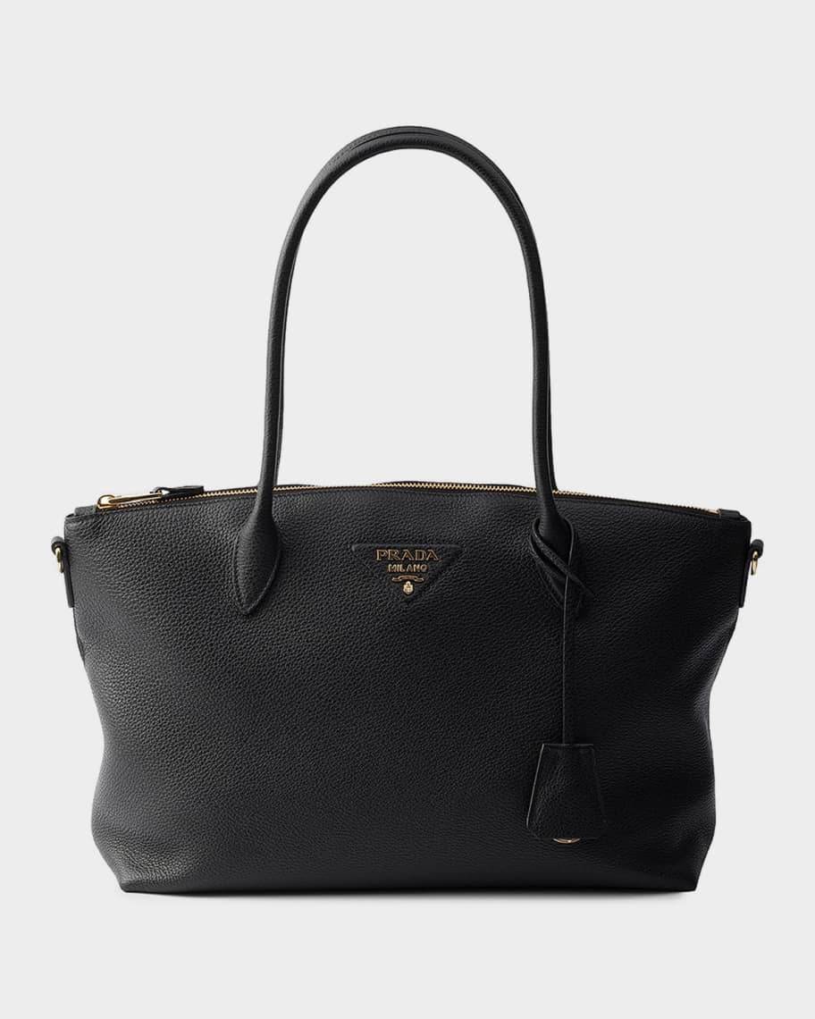 Prada Large Leather Tote Bag | Neiman Marcus