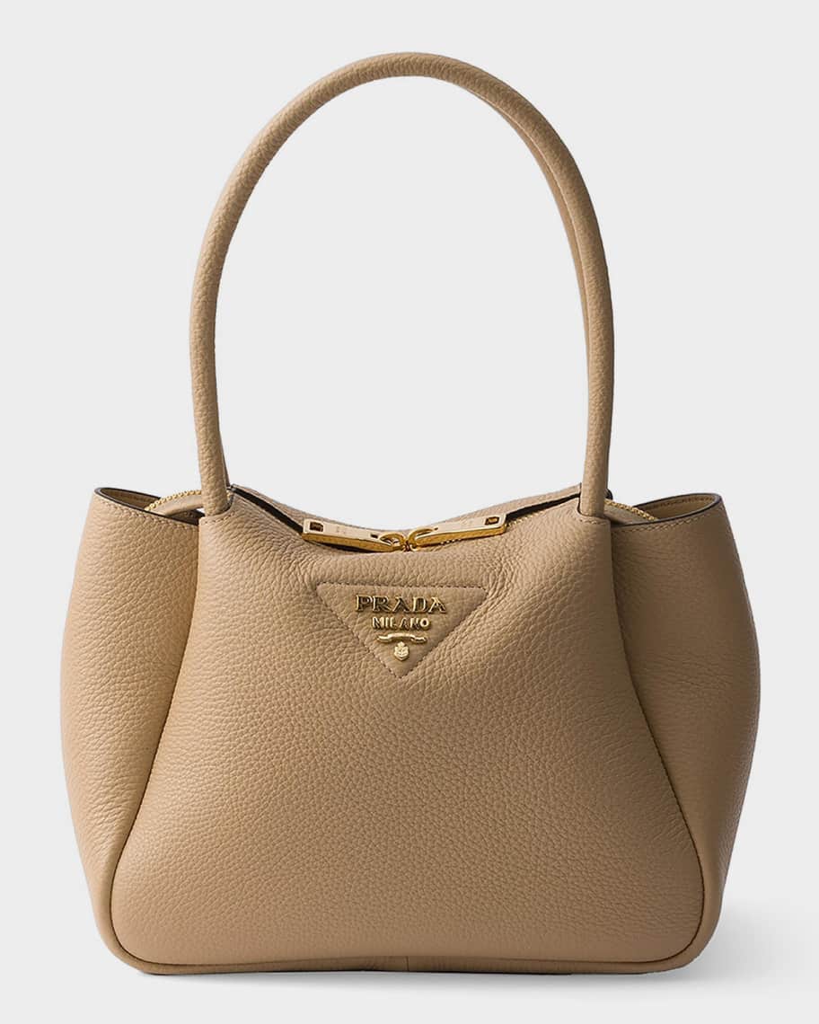 Prada Small Leather Top-Handle Bag | Neiman Marcus
