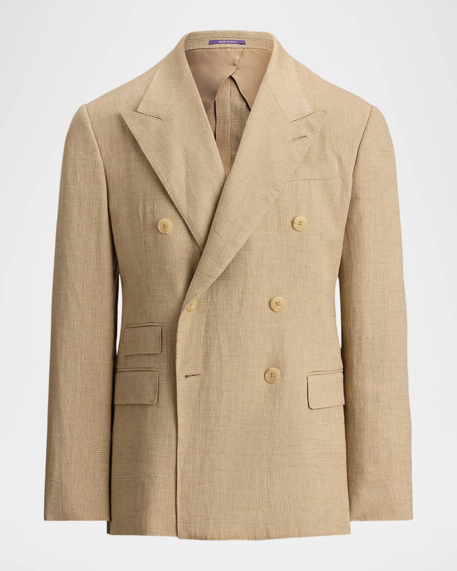 Ralph Lauren Purple Label Men's Linen, Cotton and Silk Birdseye