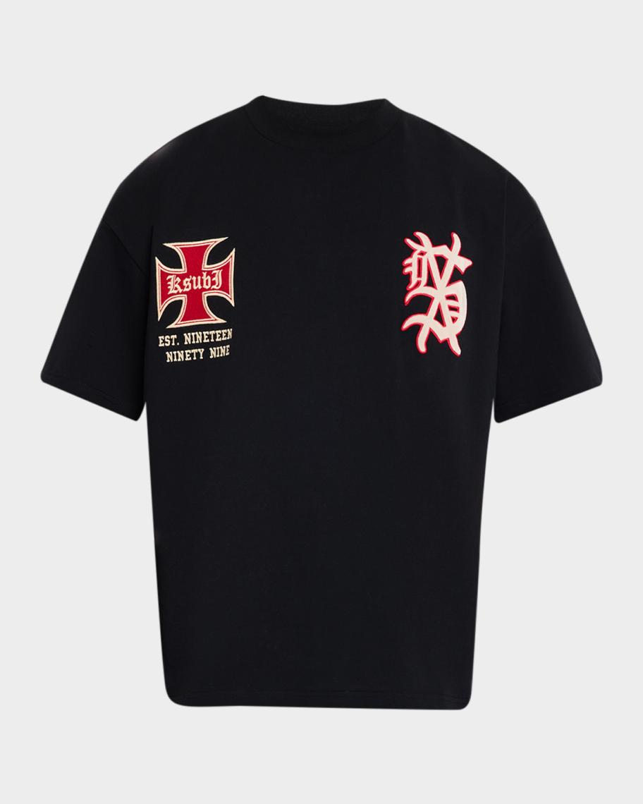 Ksubi Men's League Ekcess Embroidered T-Shirt | Neiman Marcus