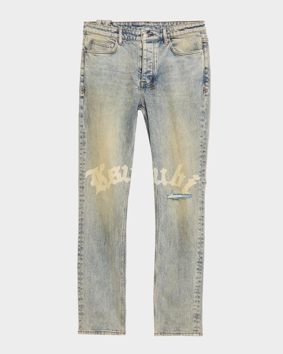 Ksubi Men's Chitch Stature Trashed Slim Fit Jeans | Neiman Marcus