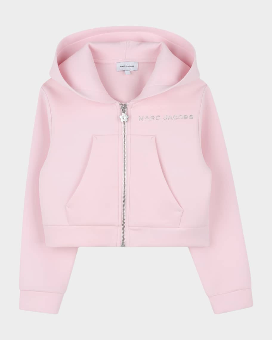 MARCJACOBS パーカー Y2K Marc Jacobs Girl's Rhinestone Logo Hoodie, Size 4-6 | Neiman Marcus