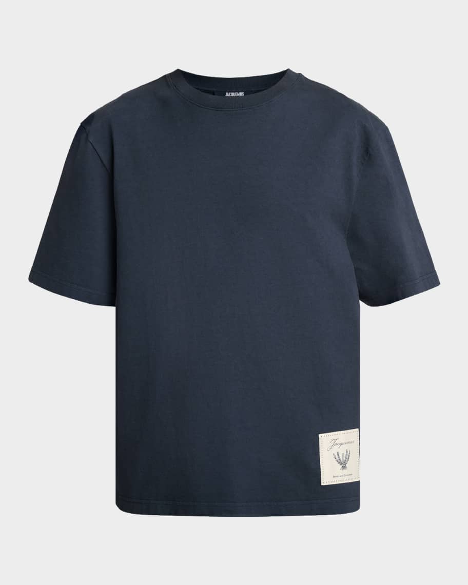 Jacquemus Men's The Torneo Rosemary Label Crewneck T-Shirt