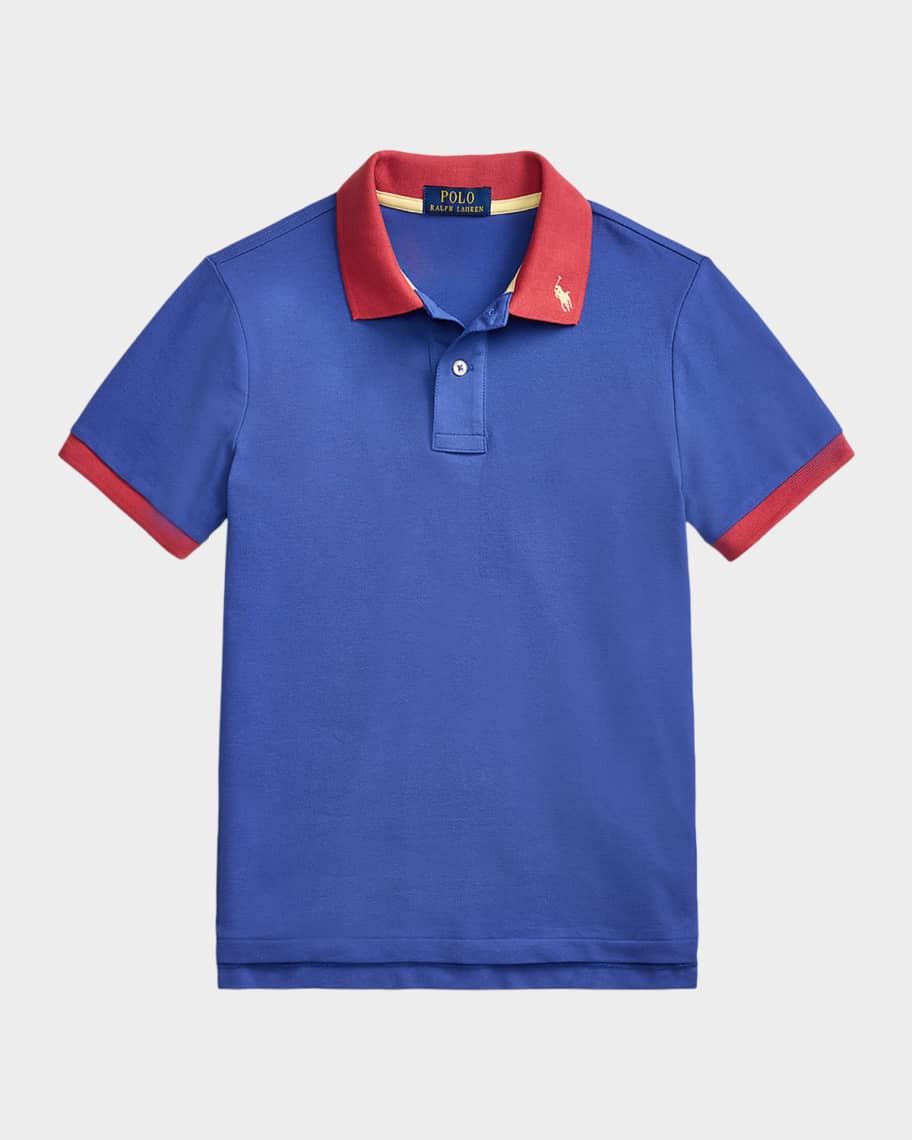 Polo Ralph Lauren Boy's Cotton Mesh Polo Shirt, Size S-XL | Neiman
