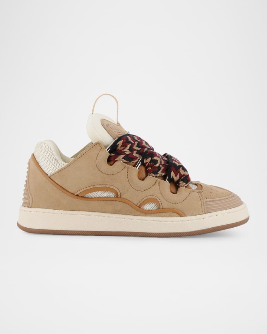baby kidsリーフ Lanvin Kid's Curb Suede & Leather Sneakers, Kids | Neiman Marcus