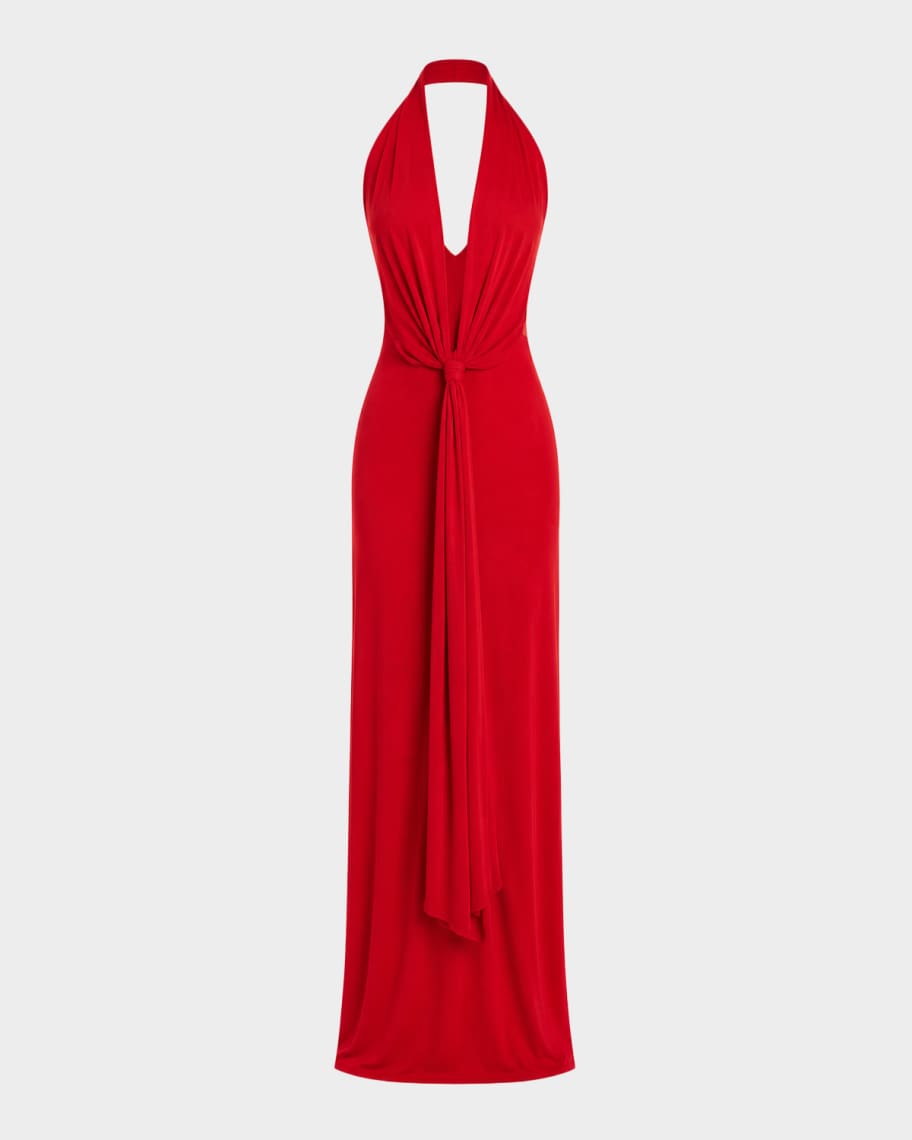 red jersey wrap dress Marianna Dri Jersey Wrap Dress Red Size: L
