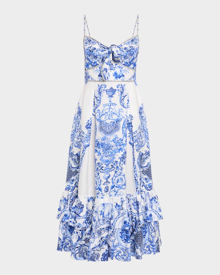 camilla blue and white dress Camilla Dress - Small Blue/White Tie Dye