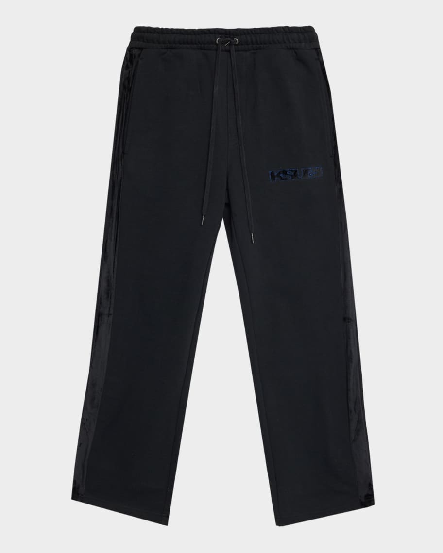 Ksubi Men's Embroidered Logo 4x4 Cotton Sweatpants | Neiman Marcus