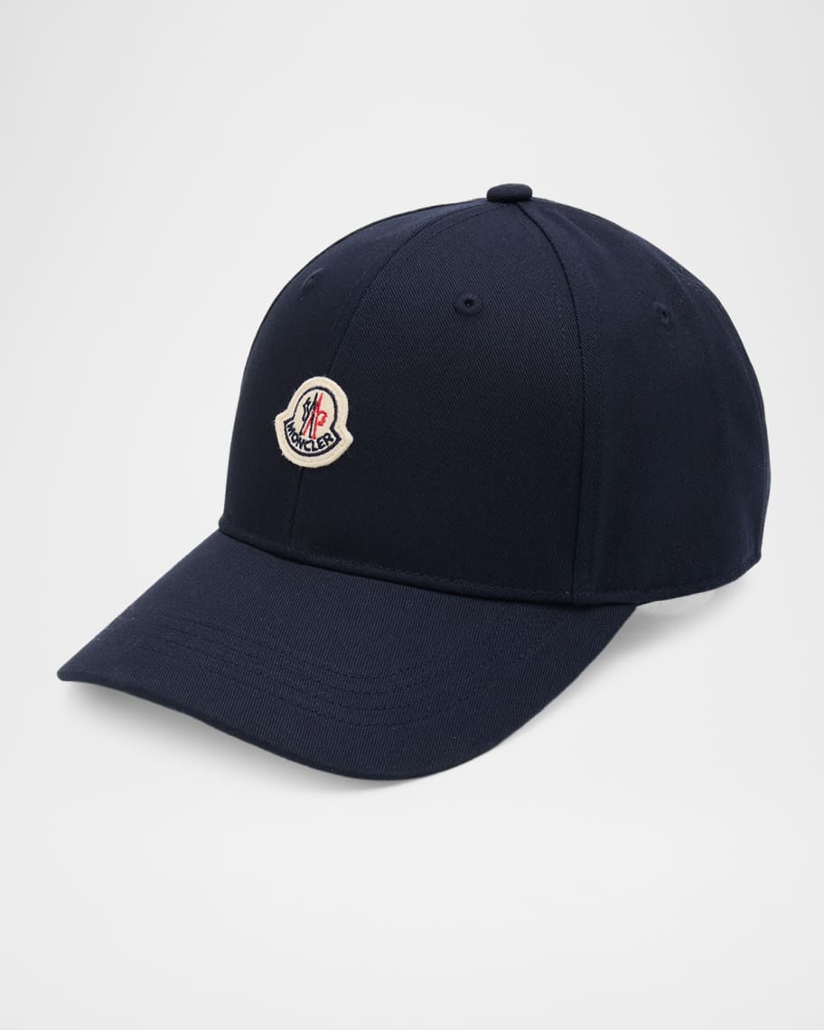 MONCLER キッズキャップ　ブラック　S Moncler Kid's Logo-Patch Baseball Cap | Neiman Marcus
