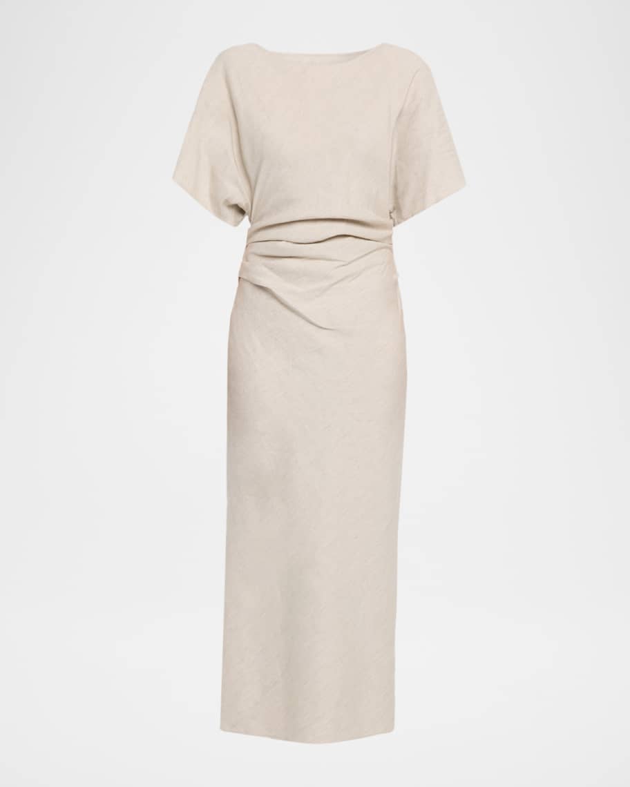 Staud Women's Amelie Linen-Blend Maxi Dress - Natural - Size XS