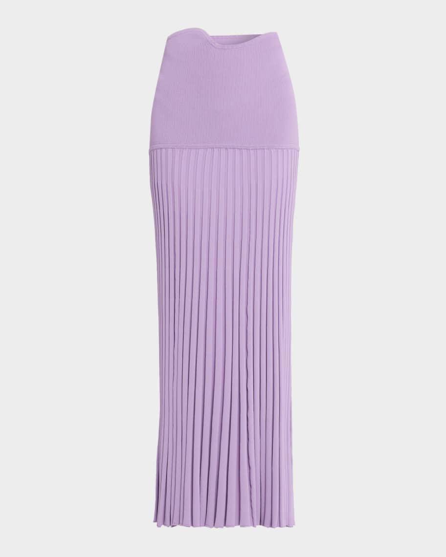 Christopher Esber Maparadita Pleated Maxi Skirt | Neiman Marcus