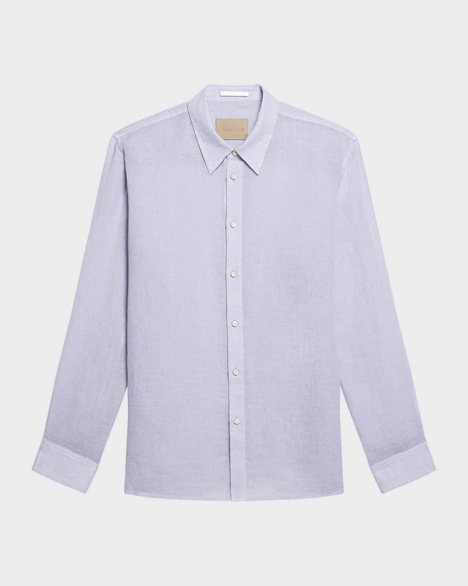 Helmut Lang Men's Relaxed Fit Linen Button-Down Shirt | Neiman Marcus