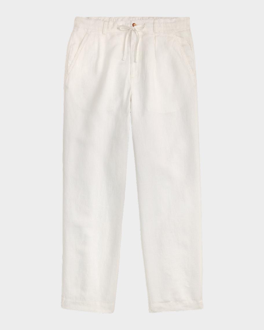 Ralph Lauren Purple Label Men's Lateef Relaxed Fit Pleated Linen