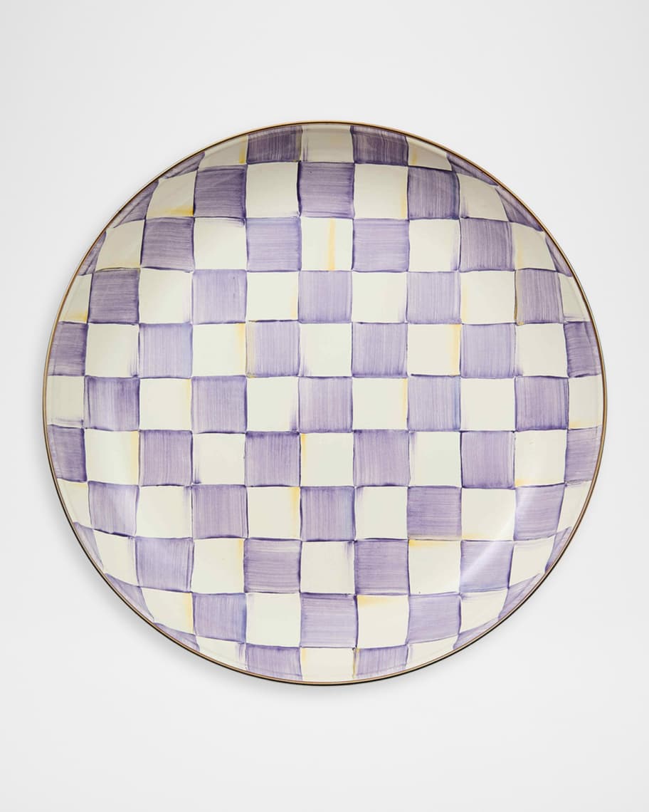 Violet Check Abundant Bowl
