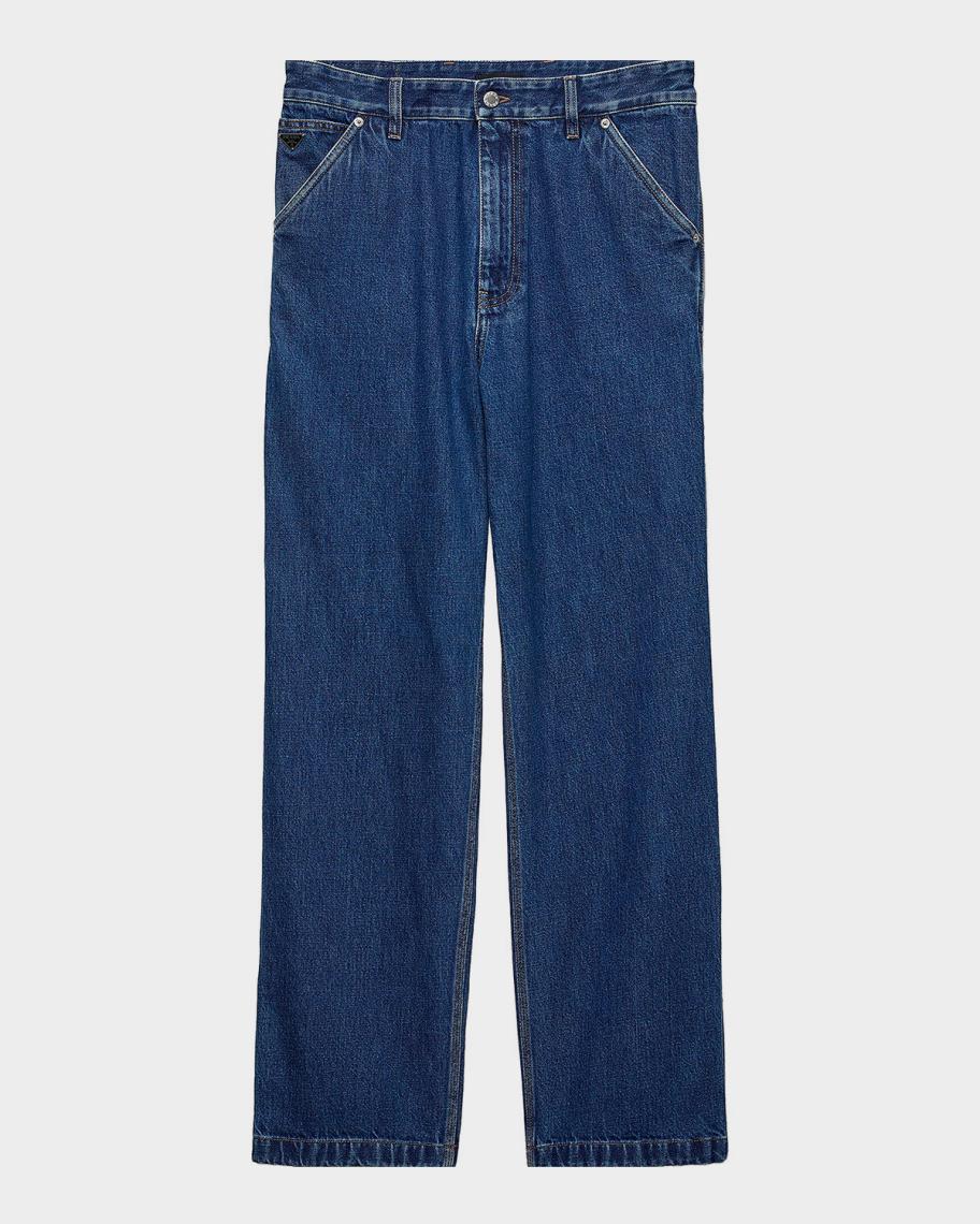 Prada Men's Light Denim Pants | Neiman Marcus