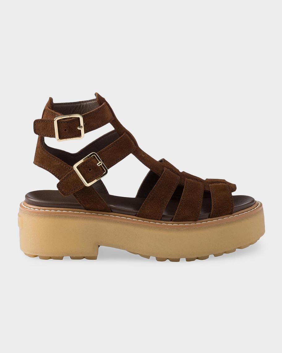 Prada Suede Gladiator Sandals | Neiman Marcus