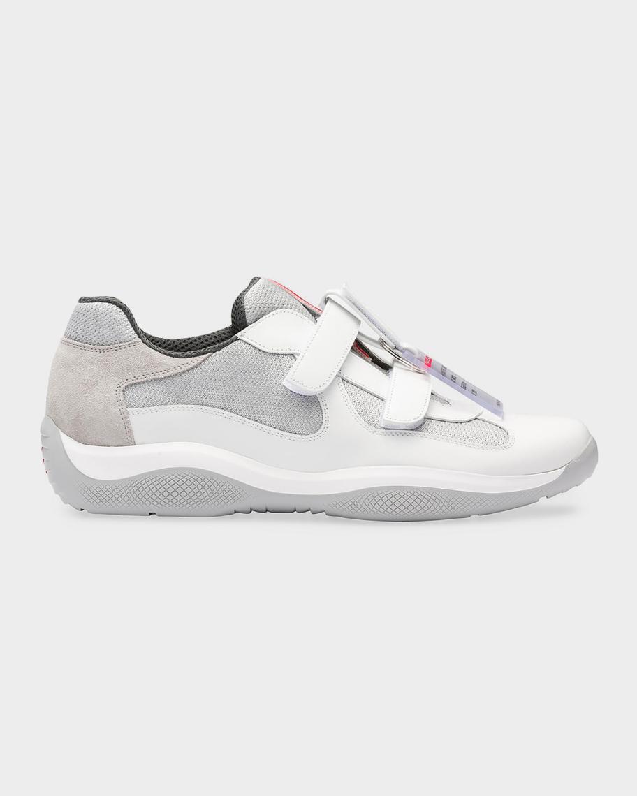 Prada Men's America's Cup Original Patent Leather & Technical