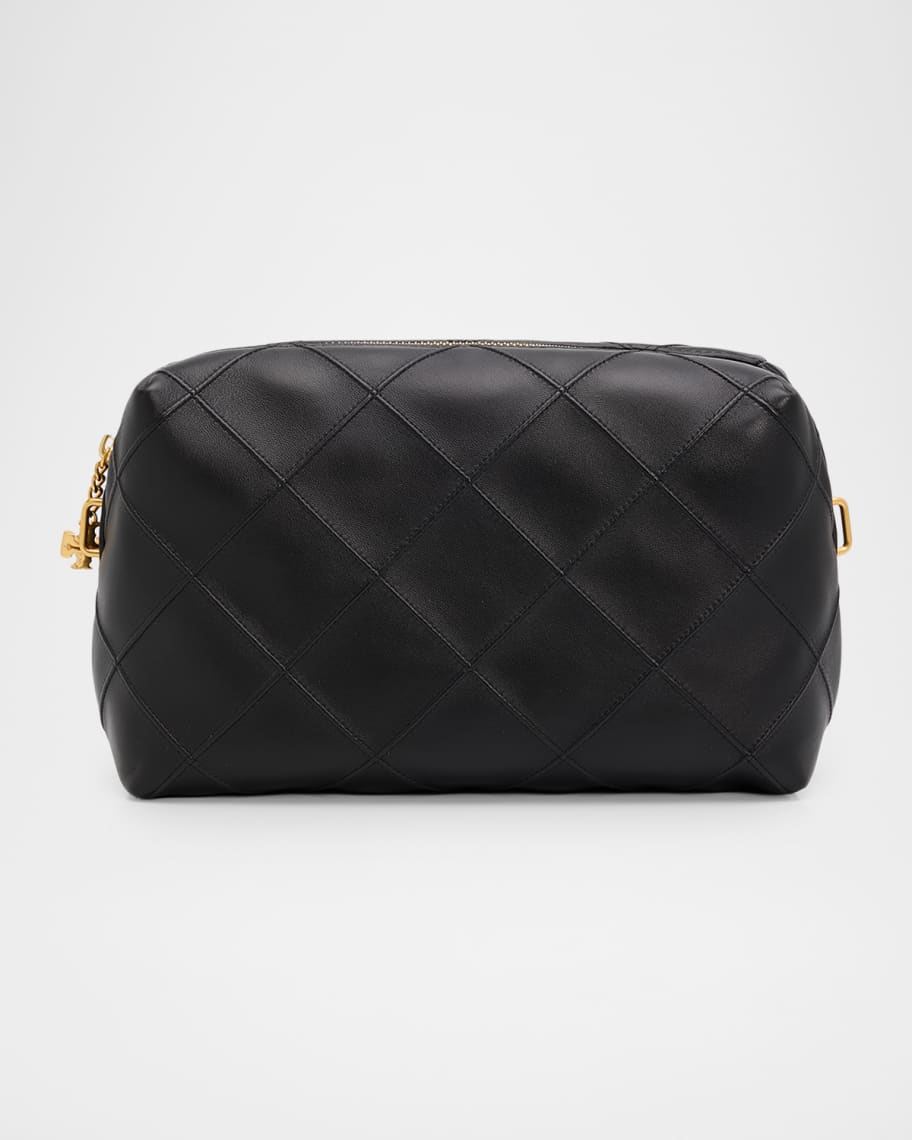 Tory Burch Fleming Large Quilted Leather Soft Pouch Bag | Neiman
